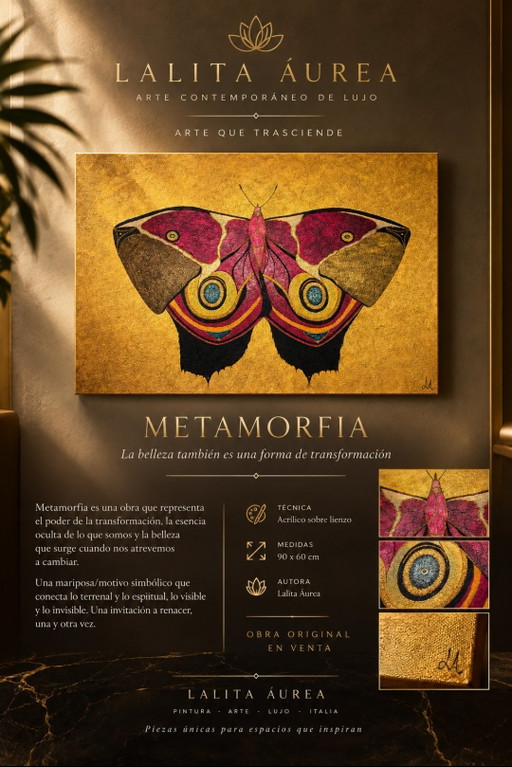 Pittura Acrilica su Tela con Rilievo. Metamorfia