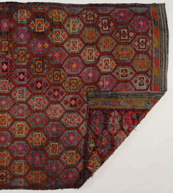 Vintage Anatolian Yoruk Kilim 277 × 156 cm – Handwoven Wool Rug – Rugs & carpets (photo 10 of 11)
