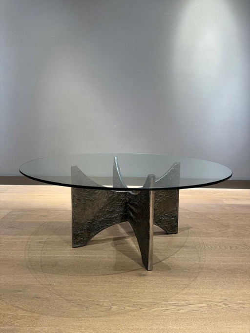 Unique brutalist coffee table from the 60s