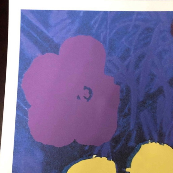 Lithografie "Poppy Flowers" uit de jaren 1990, geïnspireerd op Andy Warhol. – Litho's & Zeefdrukken, Paper (photo 6 of 11)