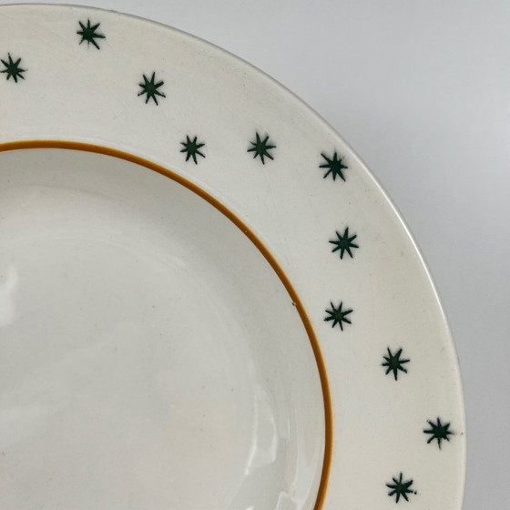 Image 1 of Set van 6 GIEN soepborden, Primefleur creatie, model "Constellation", 1950