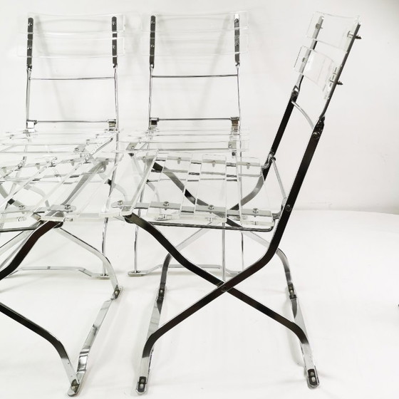 Image 1 of Set di sedie pieghevoli di design, Maison & Jardin Paris, anni '70