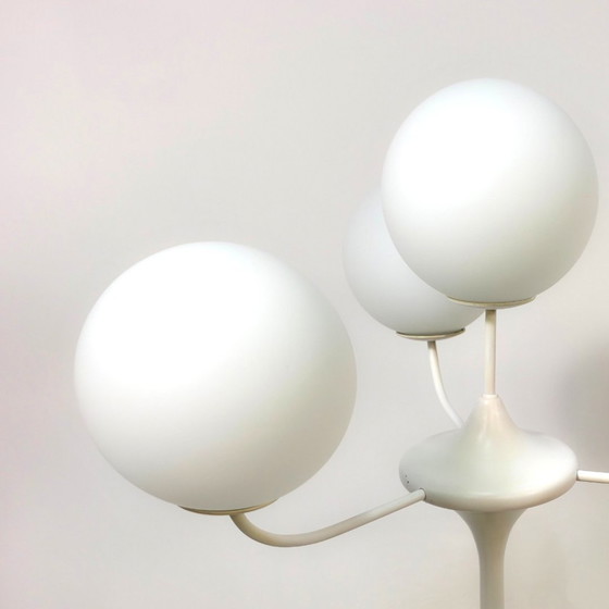 Image 1 of Lampada da terra Temde a 4 sfere, design atomico anni '60 E.Nele