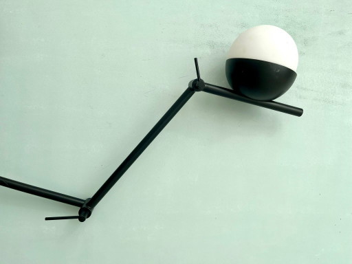 Nordlux wall lamp, light, lamp Denmark, postmodern, black, white, vintage