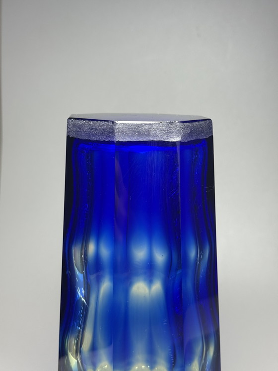 Image 1 of Rainbow Vase by Aknuny Astvatsaturyan Leningrad Art Glass Factory, USSR, 1960s