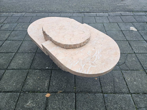 Image 1 of Magnussen Ponte Mactan Couchtisch aus Stein – Seltenes Rosa