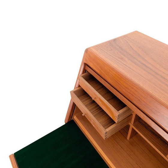 Original Dyrlund Midcentury Sekretär Kommode Teak Schminktisch, Kommoden, Holz, Braun (Foto 6 von 9)