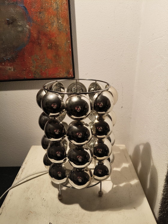 Image 1 of Vintage design eighties space age Bulb plastic table lamp by Kare design