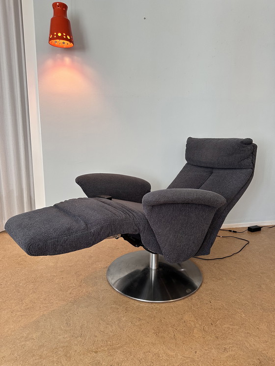 Image 1 of Himolla S-Lounger recliner - extra luxury version with 3 motors - basalt gray
