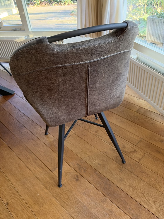 Oval Dining Table With 6 Chairs – Metal, Wood (photo 4 of 5)