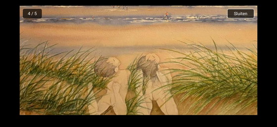 Image 1 of Mooi groot aquarel di Ingrid Geudens