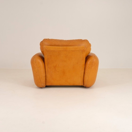 Image 1 of Ledersessel von Arrigo Arrigoni für Busnelli, 1970er Jahre