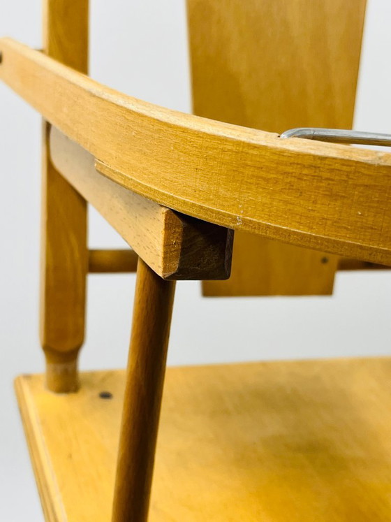 Image 1 of Vintage houten ombouwbare poppenstoel/loopstoel