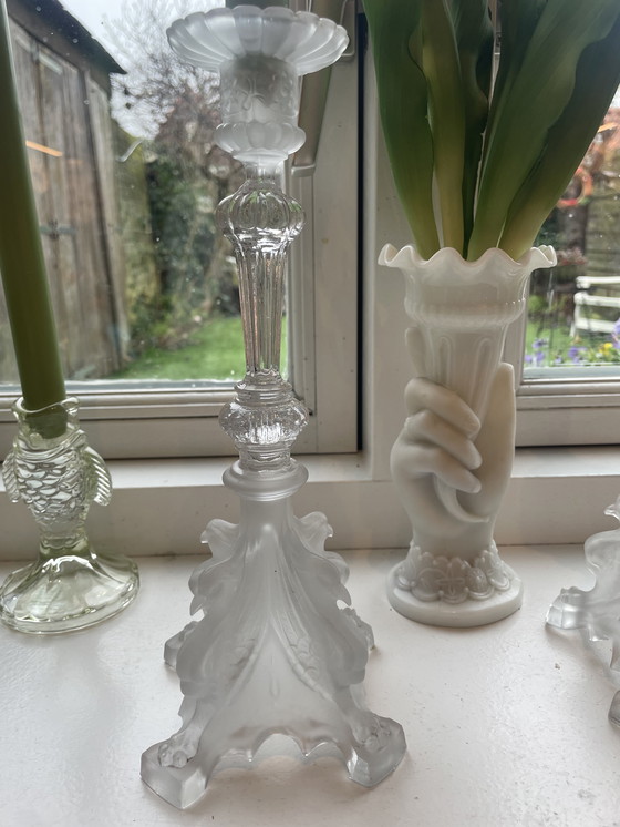 Image 1 of Candelabros Art Déco Val St Lambert Griffin