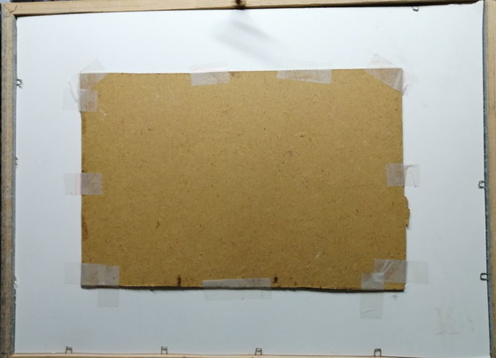 G De Smet 2 x Village Views Oil on Cardboard in P-Partout – Paintings & Drawings, Paper (photo 7 of 9)