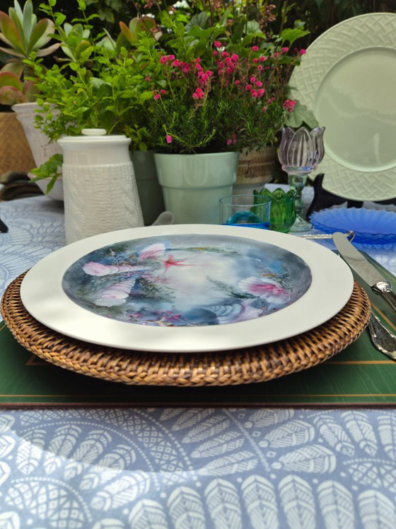 Tognana Porcellana porcelain serving plate sea creatures signed and hand-painted A. Mio. – Crockery (photo 7 of 10)