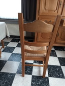 Rustic oak dining area