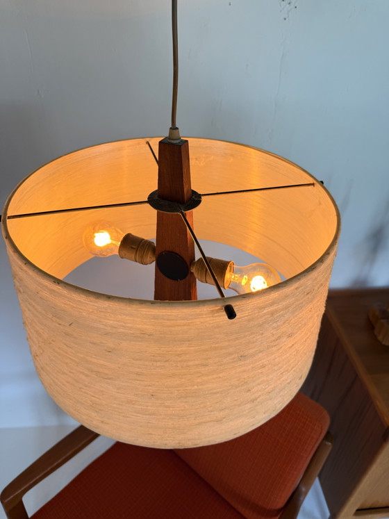 Lampada a sospensione vintage a contrappeso, Temde Leuchten anni '60 – Lampade a sospensione, Wood, Plastic (photo 11 of 15)