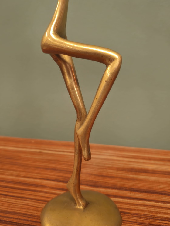 Image 1 of Madre e bambino in ottone vintage, bambina, festa della mamma