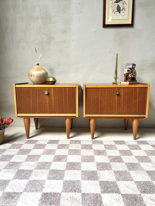 Ensemble de tables de chevet vintage