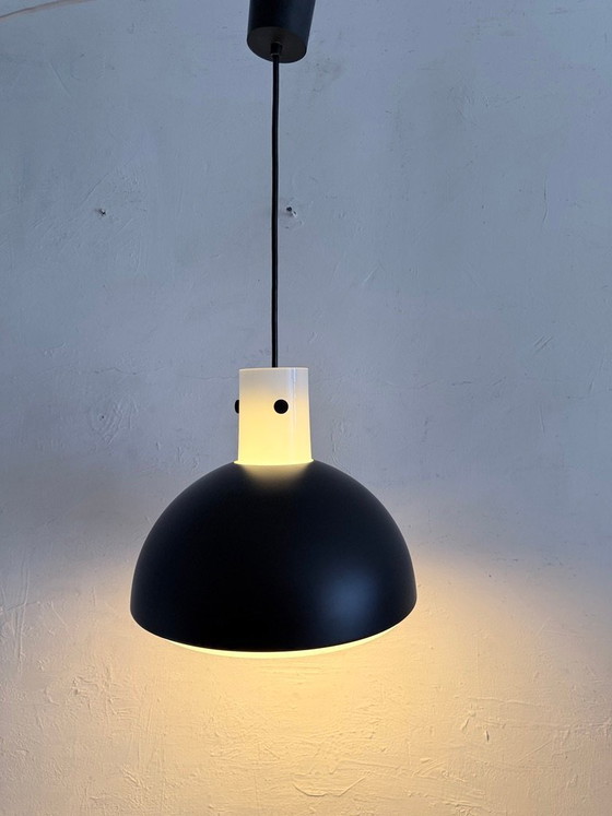 Space Age Pendant lamp made of glass and metal by Glashütte Limburg 70s Design (photo 3 of 12)