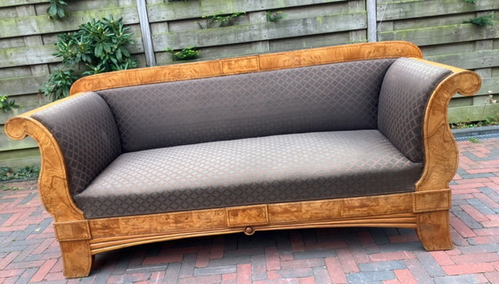 Image 1 of Antique Biedermeier sofa 3 persons art deco style