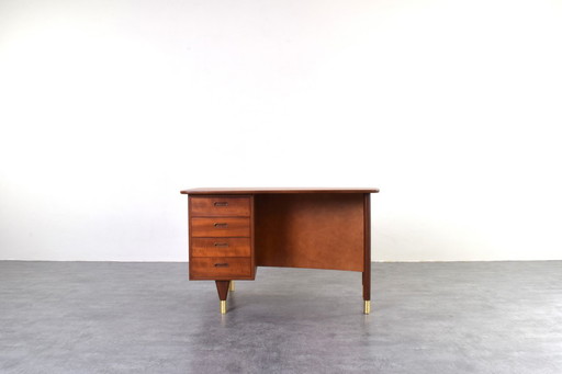 Bureau danois en teck du Mid Century, années 1960.