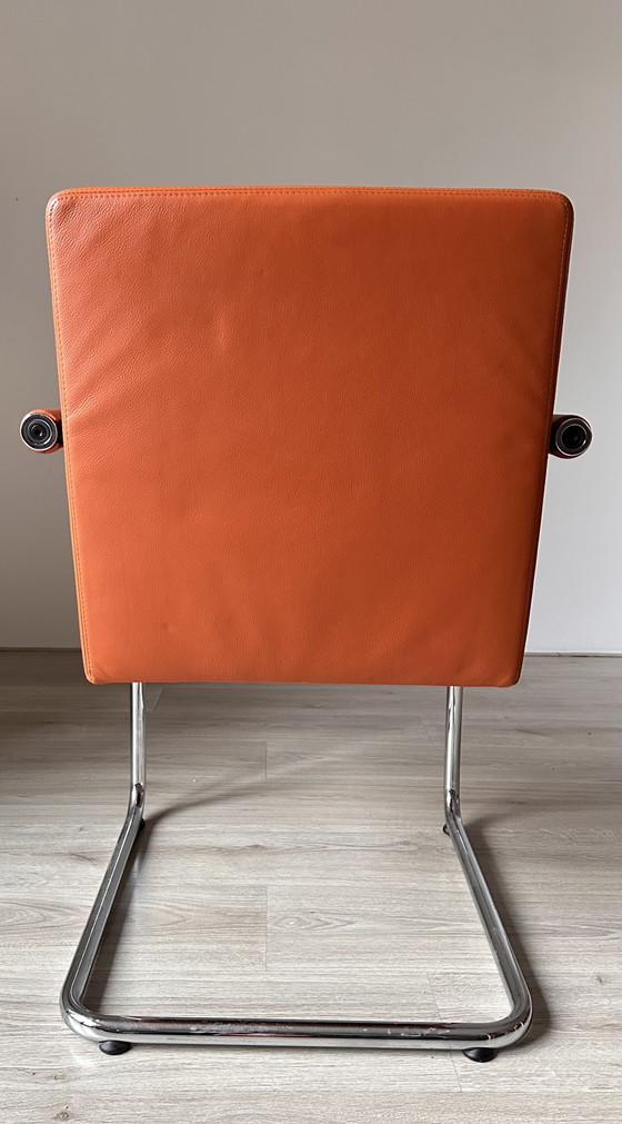 6 sedie da pranzo Vitra Visasoft Design – Chrome, Leather, Modern (photo 3 of 7)