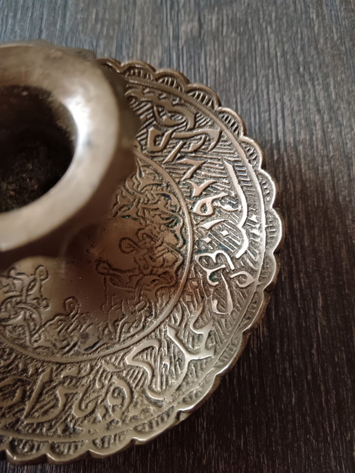 bougeoir vintage en laiton