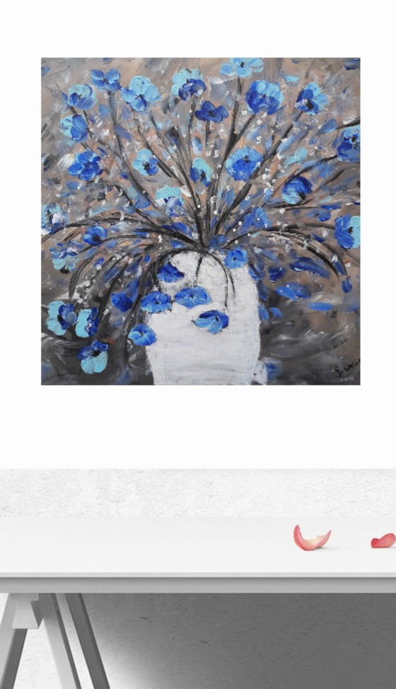 Image 1 of Peinture de fleurs dans un vase (1)