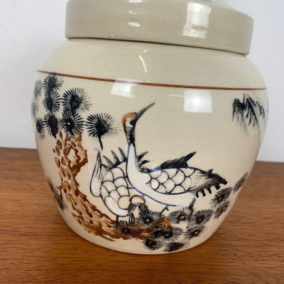 Image 1 of Barattolo di zenzero giapponese dipinto a mano, 1970