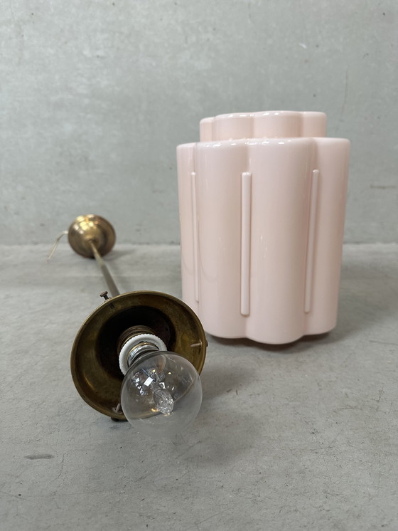 Image 1 of Lampada Art déco - opalina rosa