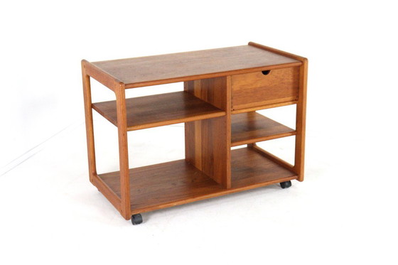 Image 1 of Danish design trolley with drawer vintage