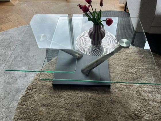 Image 1 of glass coffee table
