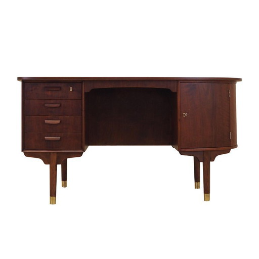 Bureau en noyer, design danois, années 1970, designer : H.P. Hansen, fabricant : Randers Møbelfabrik