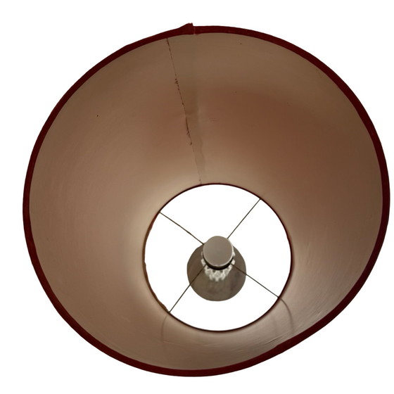 Image 1 of Richard Essig - Floor lamp - Space age design - Crystal glass, chrome and fabric covered shade