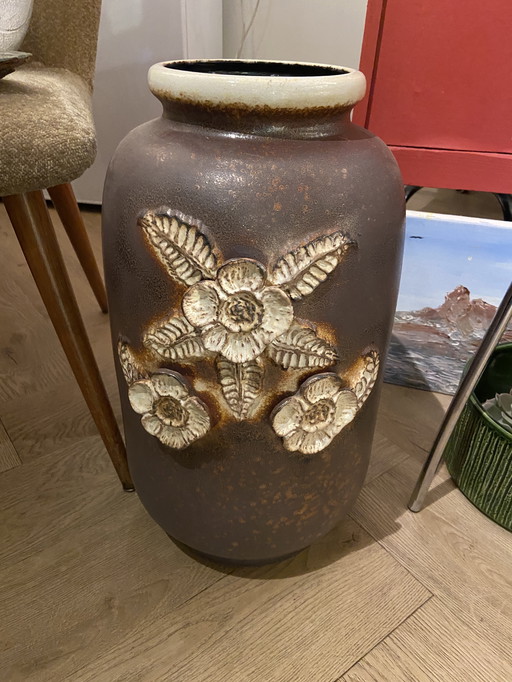 Prachtige grote gemerkte vintage vaas