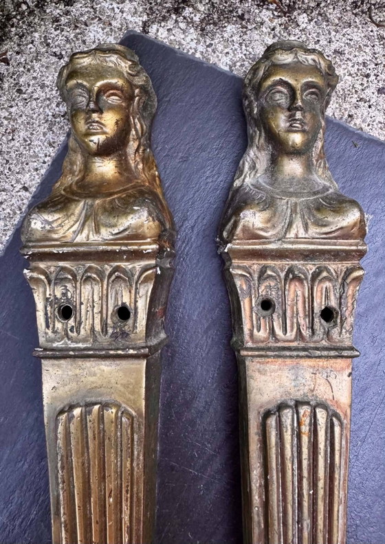 2 bronze Art Nouveau furniture ornaments – Decorative Objects (photo 2 of 8)