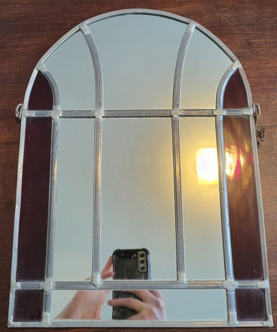 Image 1 of Rustic vintage Art Deco mirror