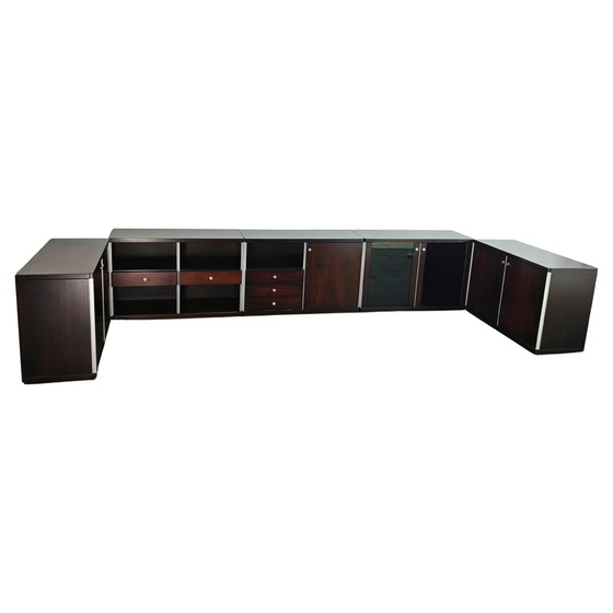 Low cabinet Pitagora by Renato Venturi and Ennio Fazioli for MIM, 1960 – MIM Roma, Metal, Mid Century Modern (photo 5 of 26)