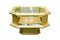 Vintage Octagonal Brass Coffee Table by Rodolfo Dubarry, 1970s – koffietafelboeken