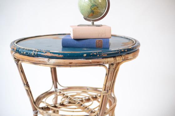 Image 1 of Bambus- Gartentisch mit Patina, 60er