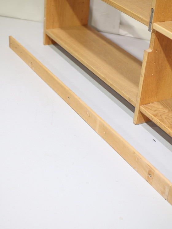 Image 1 of Eiken Wandsysteem Wandplanken Deens Vintage