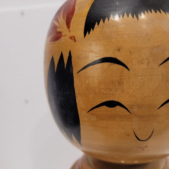 Image 1 of Traditionelle Kokeshi-Puppe, polychromes Holz, 40er Jahre – Japan