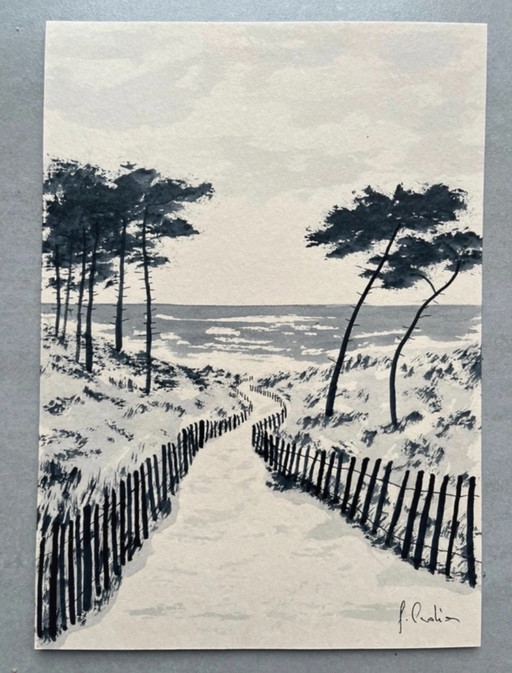 Artist's sketch 21x15cm