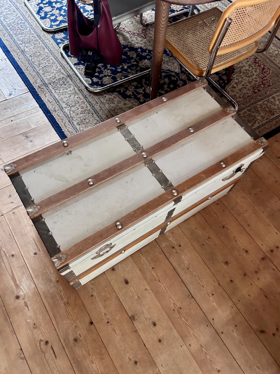 Image 1 of Authentieke Vintage Steamer Trunk – BALK Arnhem.
