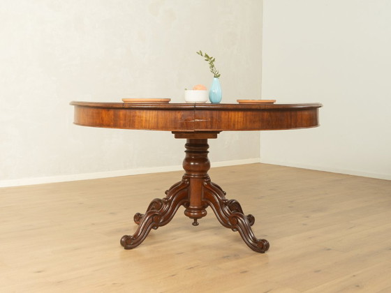 Antieke uitschuifbare tafel met kolomvoet – Eettafels, Hout (photo 7 of 19)
