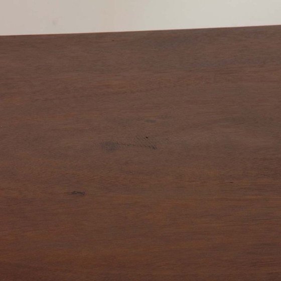 Image 1 of Geometric wooden side table dating from the 1940s