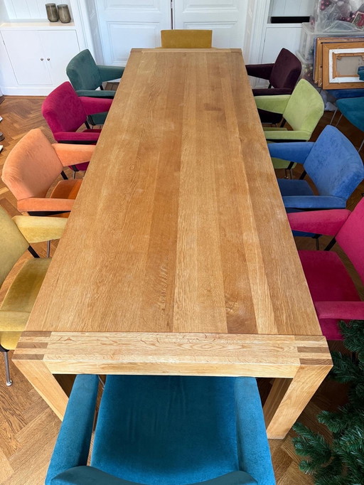 table de salle à manger en chêne massif