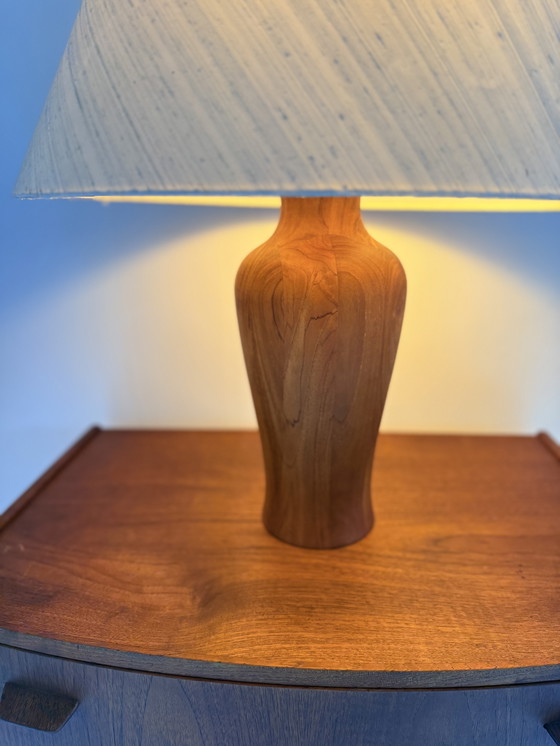 Image 1 of Lampada da tavolo vintage in teak XL, Dyrlund &#39;80